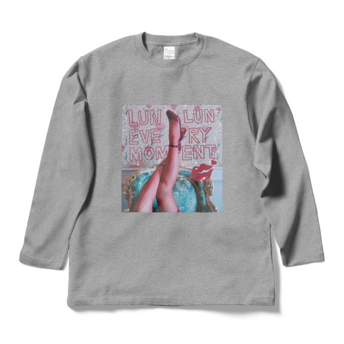 ロングスリーブTシャツ - L - 杢グレー