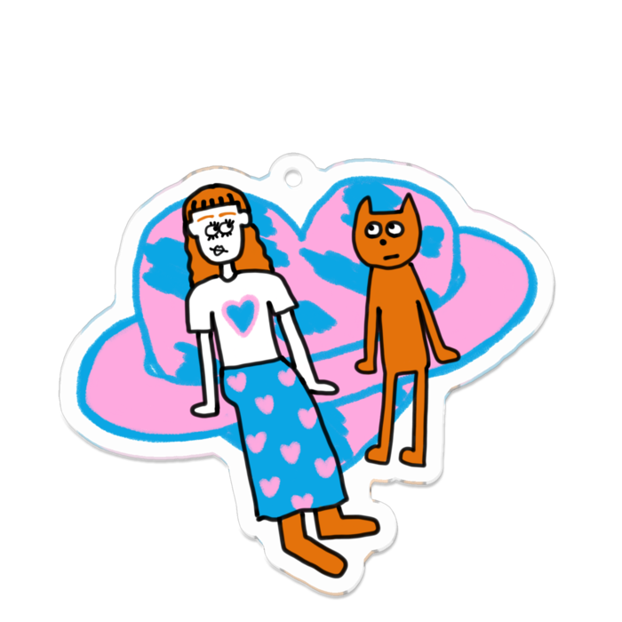 アクリルキーホルダー - 70 x 70 (mm)