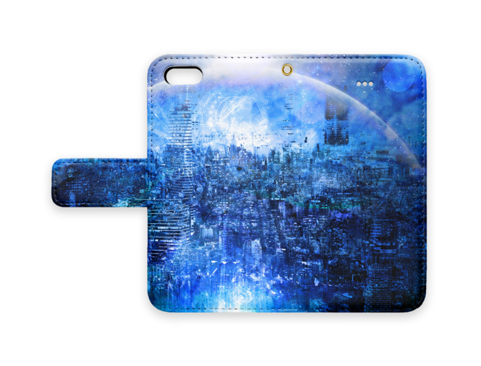 手帳型iPhoneケース - iPhone5 - ストラップ穴 あり