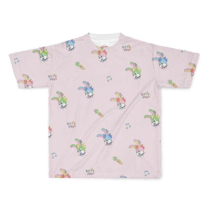 フルグラフィックTシャツピンク - L - 両面印刷(1)