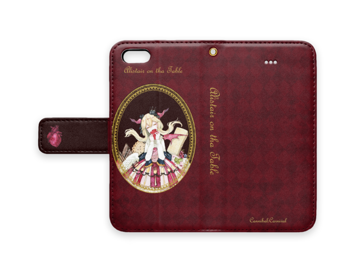 手帳型iPhoneケース - iPhone5 - ストラップ穴 あり