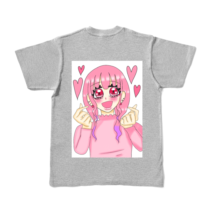 カラーTシャツ - S - 杢グレー (濃色)