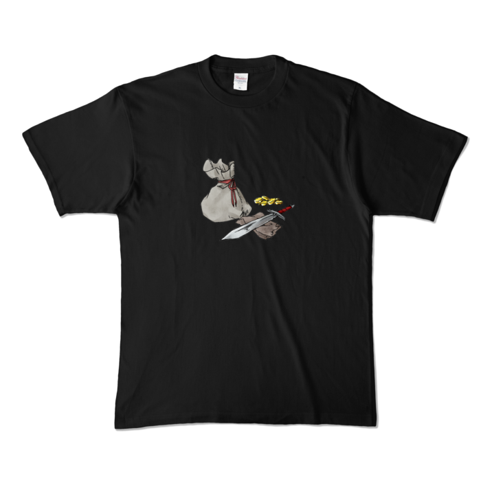 カラーTシャツ - XL - ブラック (濃色)