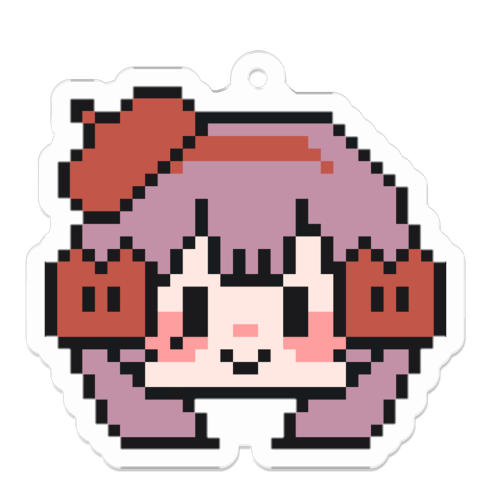 アクリルるるまりキーホルダー - 50 x 50 (mm)
