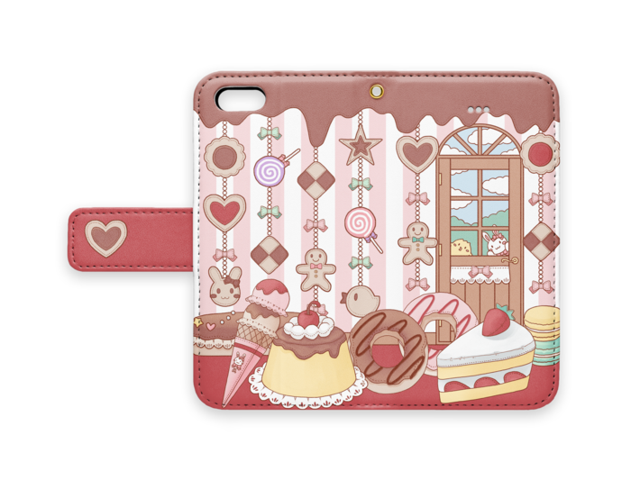 手帳型iPhoneケース - iPhone 5 / SE - ストラップ穴 あり