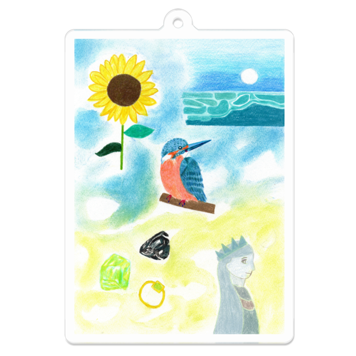 アクリルキーホルダー（コーティング） - 70 x 70 (mm)