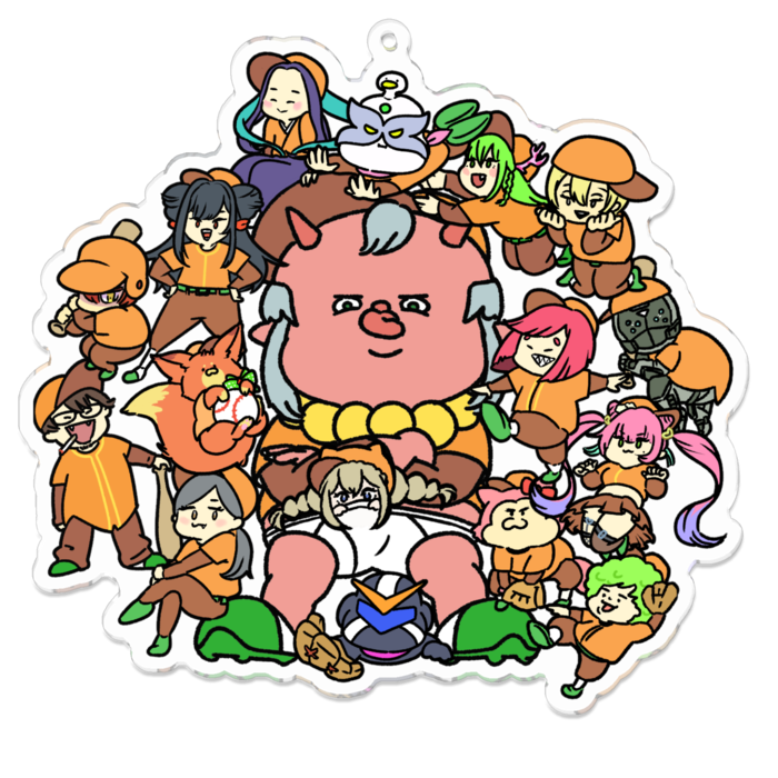 アクリルキーホルダー - 100 x 100 (mm)
