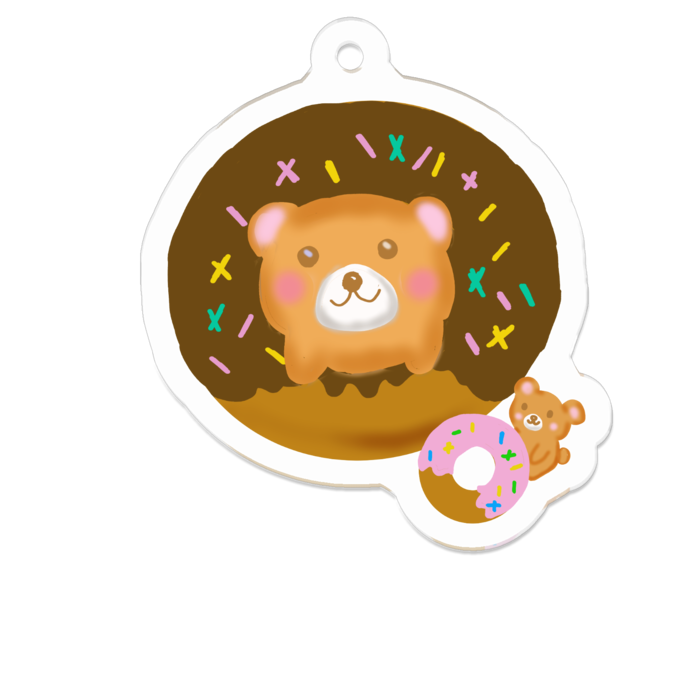 アクリルキーホルダー - 50 x 50 (mm)