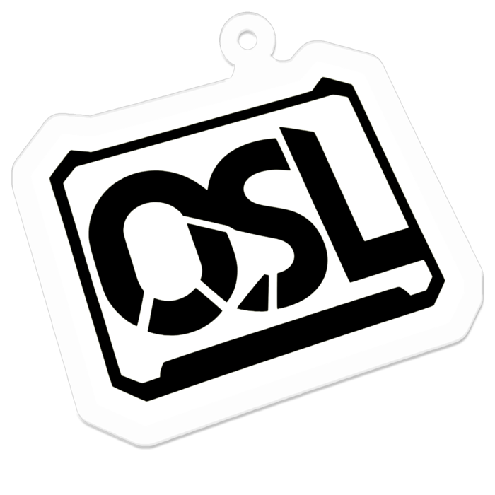 OSLロゴアクリルキーホルダー - 50 x 50 (mm)