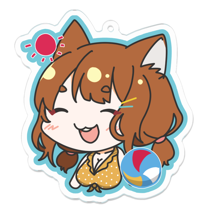 アクリルキーホルダー（コーティング） - 70 x 70 (mm)