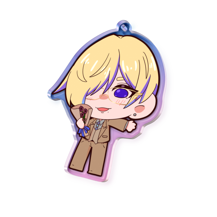 オーロラアクリルキーホルダー - 70 × 70mm