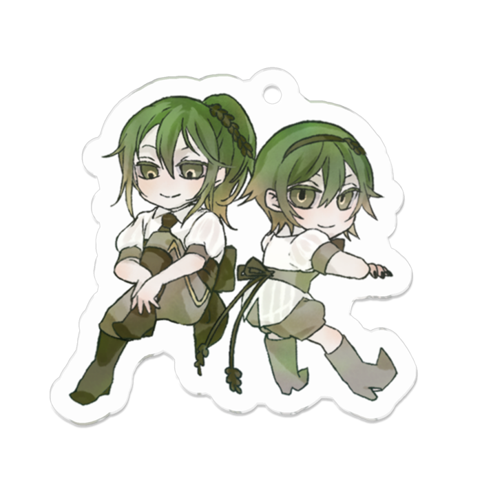 アクリルキーホルダー - 50 x 50 (mm)