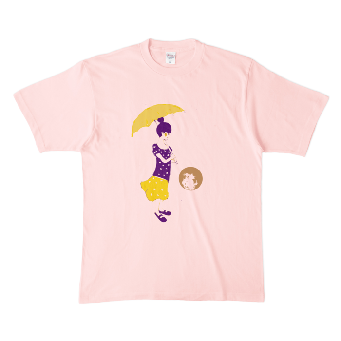 カラーTシャツ(淡色) - XL - ライトピンク