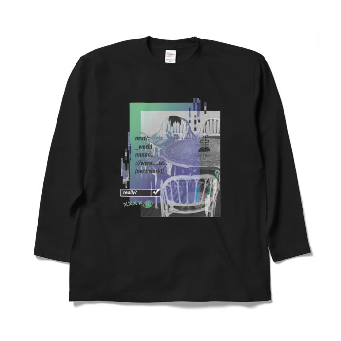 ロングスリーブTシャツ - XL - ブラック