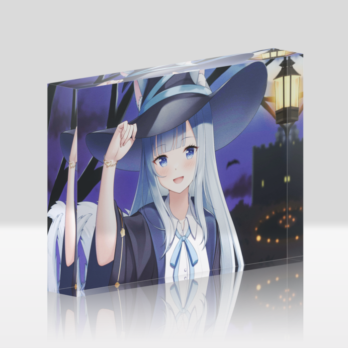 狐月こころアクリルブロック - 148x100mm