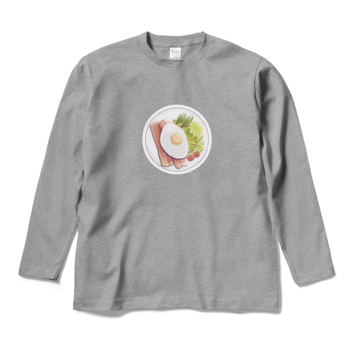 ロングスリーブTシャツ 灰色 M