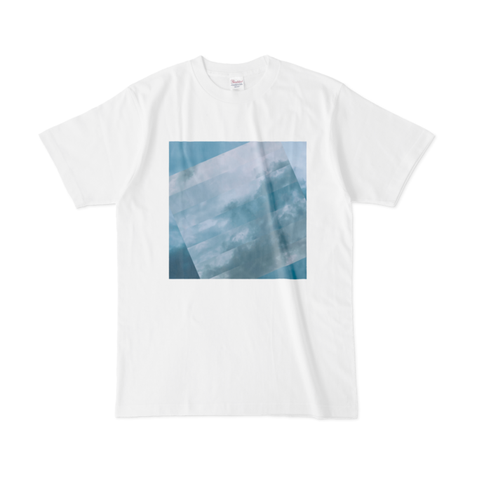 曇り空Tシャツ - L -