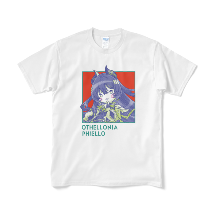 ちびキャラ「運命の輪フィーロ」デザインTシャツ（M/ホワイト）