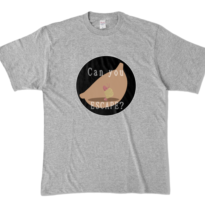 カラーTシャツ - XL - 杢グレー (濃色)