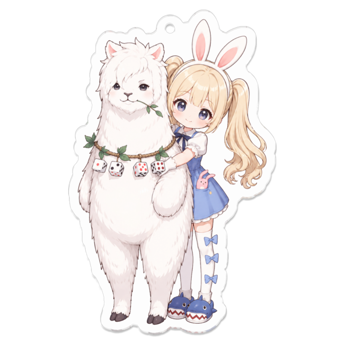 アクリルキーホルダー - 70 x 70 (mm)