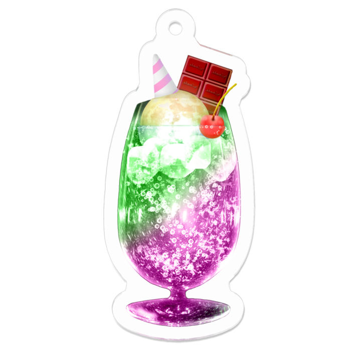 アクリルキーホルダー - 50 x 50 (mm)