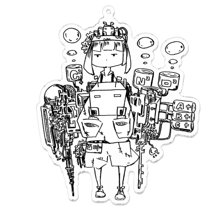 アクリルキーホルダー - 100 x 100 (mm)