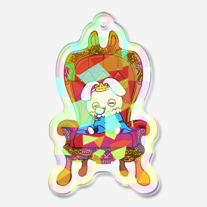 ホログラムアクリルキーホルダー - 50 × 50mm