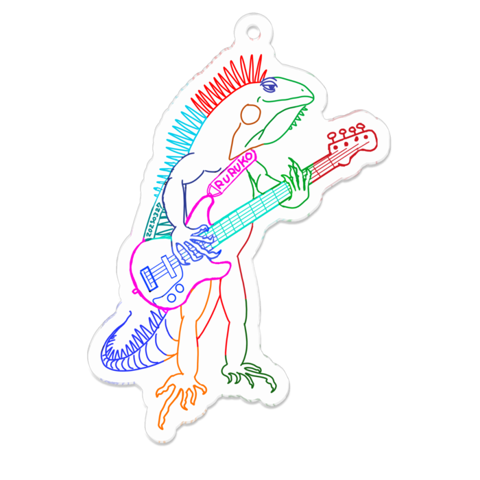 アクリルキーホルダー（コーティング） - 70 x 70 (mm)