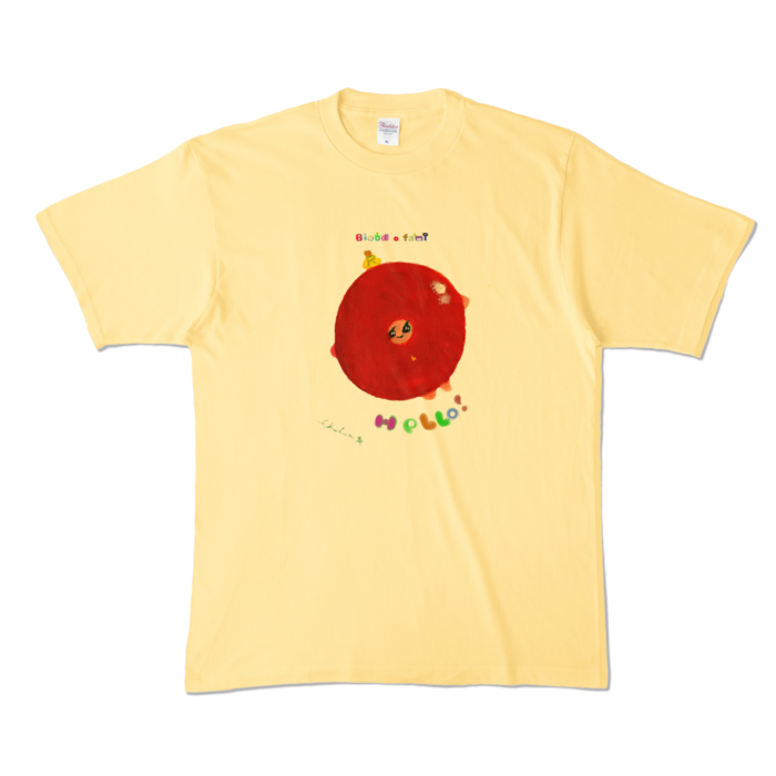 カラーTシャツ - XL - ライトイエロー (淡色)