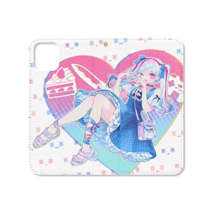 手帳型iPhoneケース（ベルトなし） - iPhone 11 - ストラップ穴 あり