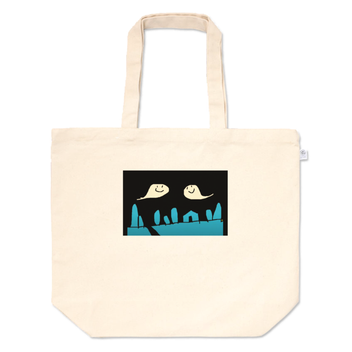 おばけちゃんず・トートバッグ - L - プリント面積小(6)