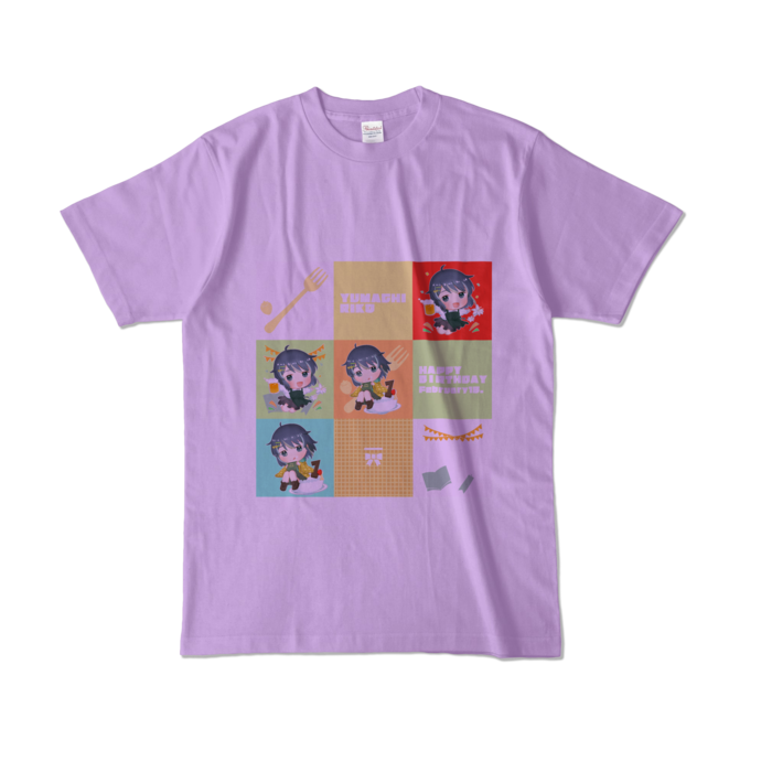カラーTシャツ - L - ライトパープル (淡色)