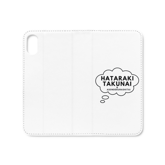 手帳型iPhoneケース(ベルトなし) - iPhone XS / X - ストラップ穴 なし