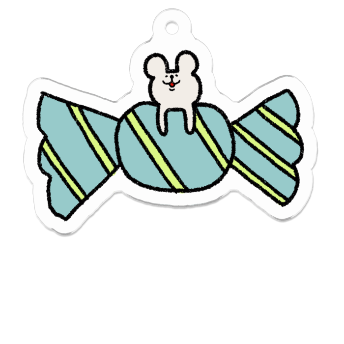 アクリルキーホルダー - 50 x 50 (mm)