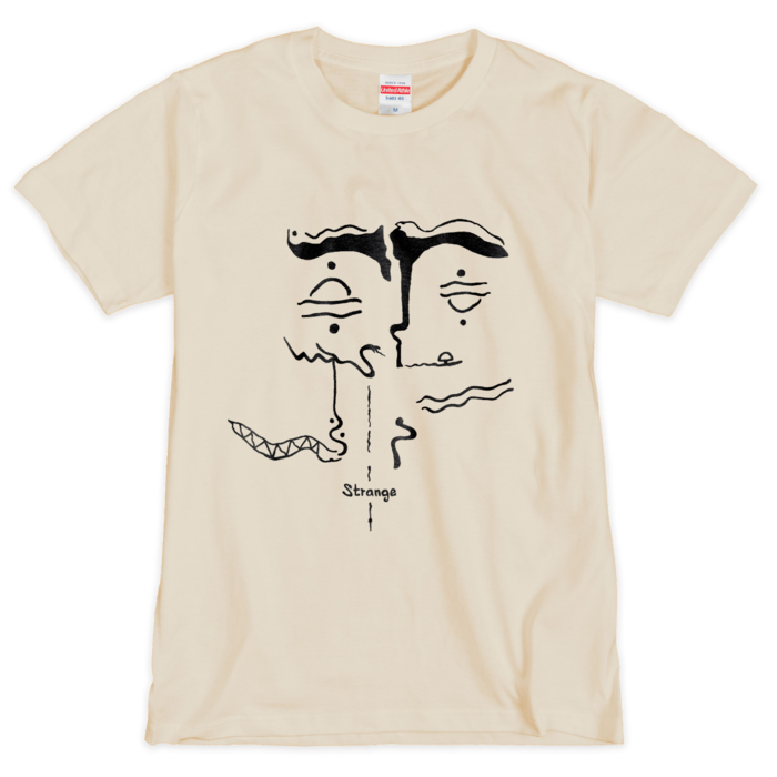 Strange T-shirt(Natural) - M -