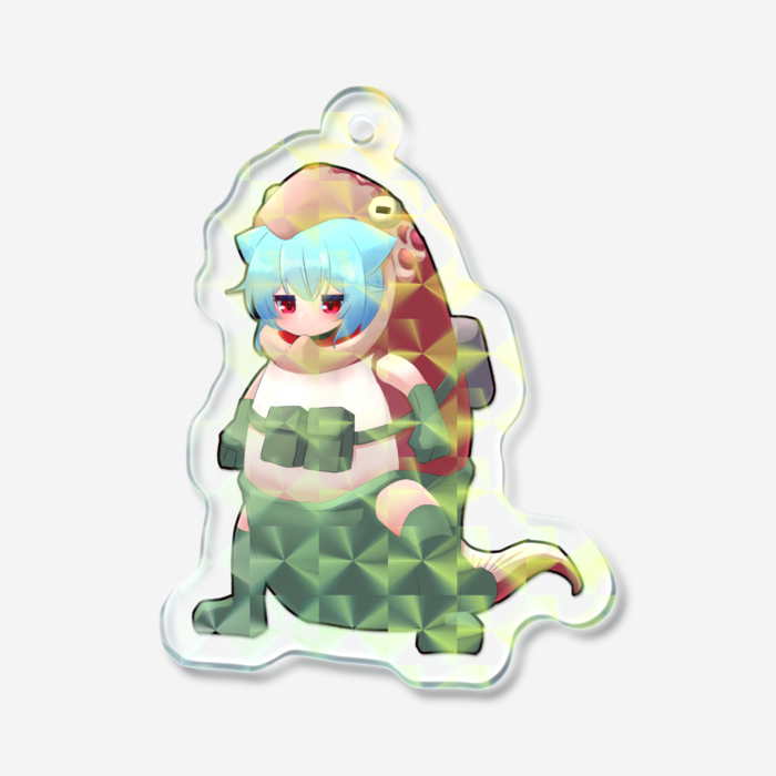 ホログラムアクリルキーホルダー - 50 × 50mm