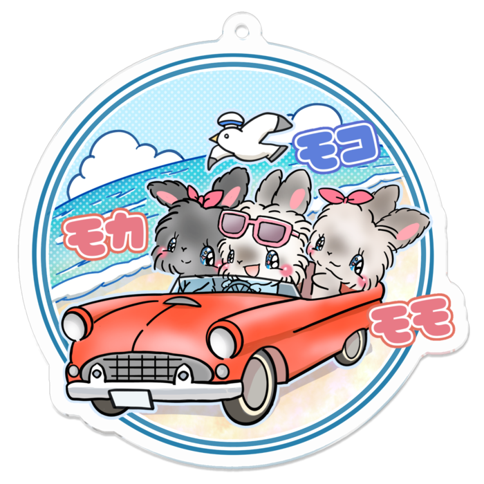 アクリルキーホルダー - 70 x 70 (mm)