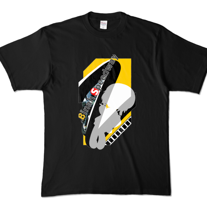 シルエットTシャツ - XL - ブラック (濃色)