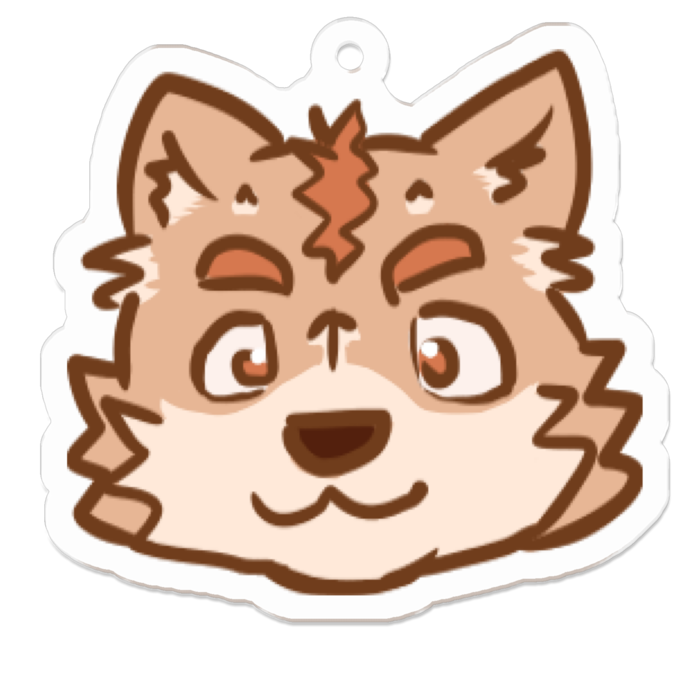 アクリルキーホルダー - 50 x 50 (mm)