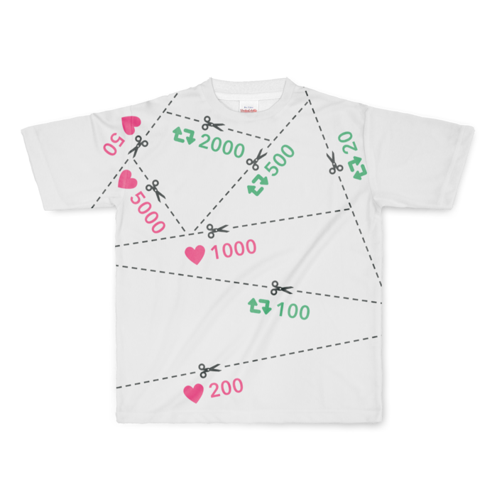 フルグラフィックTシャツ - L - 両面印刷