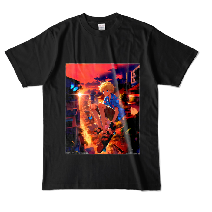 カラーTシャツ - L - ブラック (濃色)