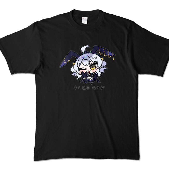 ホウセキウサギTシャツ - XLサイズ - 闇より深き漆黒 