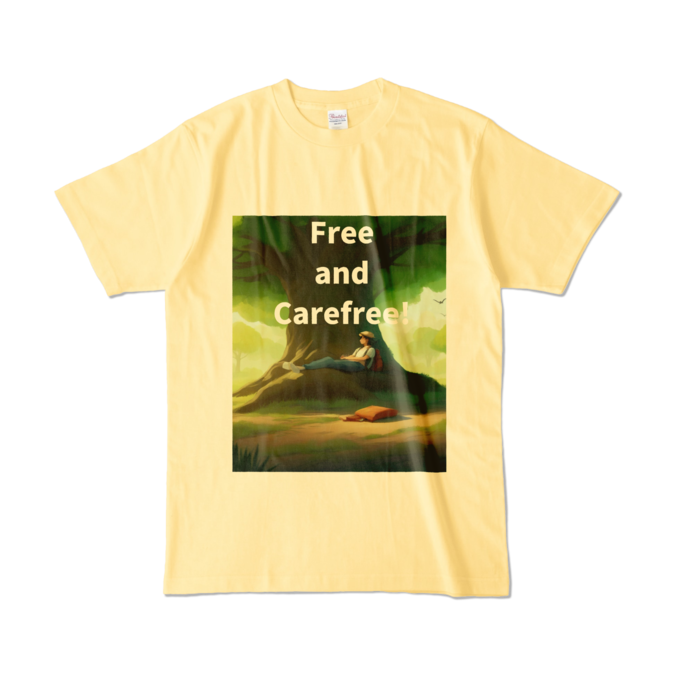 カラーTシャツ - L - ライトイエロー (淡色)