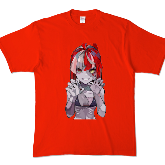 カラーTシャツ - XL - レッド (濃色)