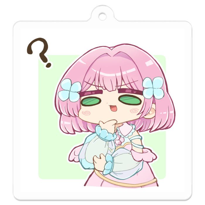 アクリルキーホルダー - 50 x 50 (mm)