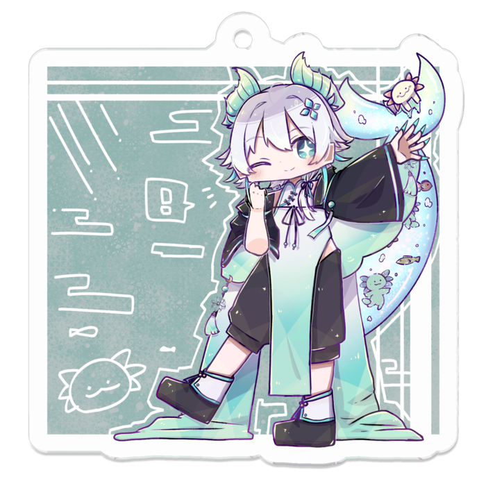 アクリルキーホルダー - 50 x 50 (mm)