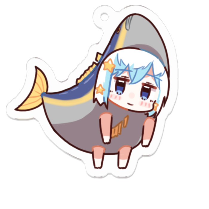 鰤つばさちゃんアクリルキーホルダー - 50 x 50 (mm)(2)