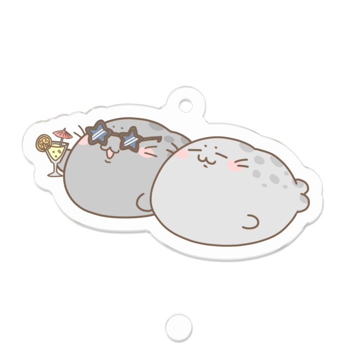 アクリルキーホルダー - 50 x 50 (mm)