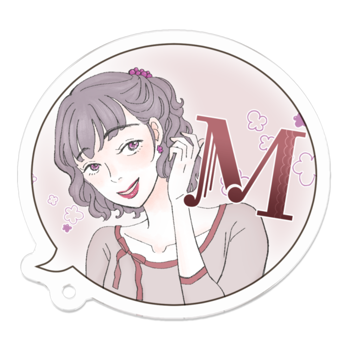 アクリルキーホルダー - 50 x 50 (mm)