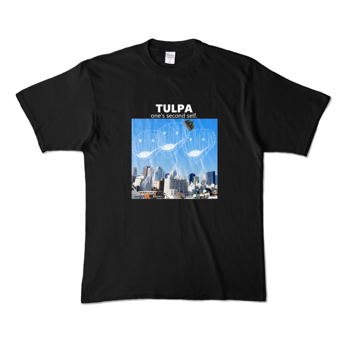 カラーTシャツ(濃色) - XL - 正面 - ブラック